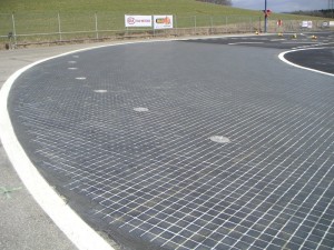 Pavement SKID-PAN Car racing polygon 3